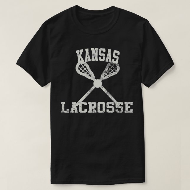 Vintage Kansas Lacrosse T-Shirt (Design Front)