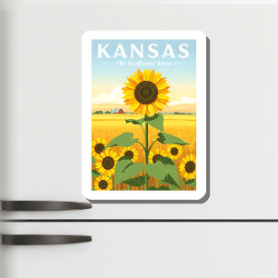 Vintage Kansas Magnet