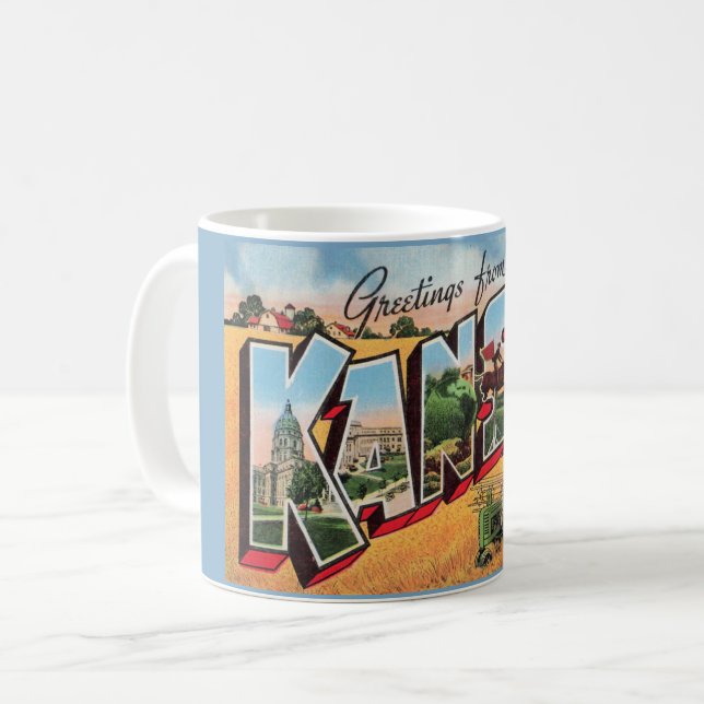Vintage Kansas  Mug (Front Left)