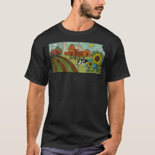 Vintage Kansas State Map  Wichita Overland Park So T-Shirt