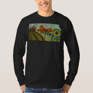 Vintage Kansas State Map Wichita Overland Park So T-Shirt