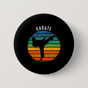 Vintage Karate Clothing - Sunset Karate 6 Cm Round Badge