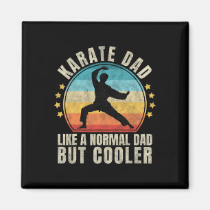 Vintage Karate Dad Proud Martial Arts Father's Day Magnet