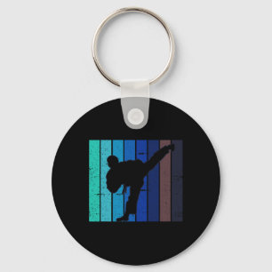 Vintage Karate Kick Boxing Hob Key Ring