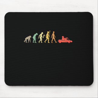 Vintage Karting Evolution Go Kart Racer Gift Idea Mouse Pad