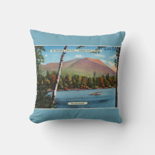 Vintage Katahdin Postcard Cushion
