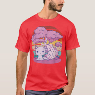 Vintage kawaii anime aolotl cherry blossom sakura T-Shirt
