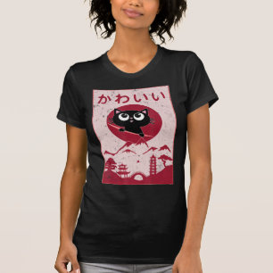Vintage Kawaii Cat Anime Japanese Gift Girls Boys T-Shirt