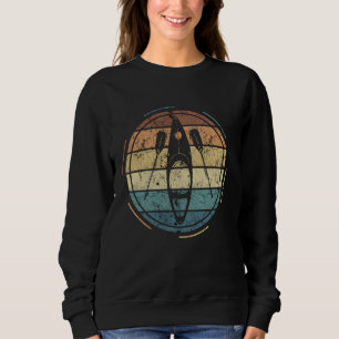 Vintage Kayak Boat Kayaking Canoe Paddling Kayaker Sweatshirt