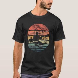 Vintage Kayak Lake Life Boating Paddler Canoe Ka T-Shirt