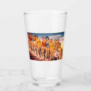 Vintage Keansburg, NJ Beach Scene - Jersey Shore Glass