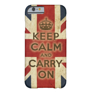 Vintage Keep Calm And Carry On Barely There iPhone 6 Case