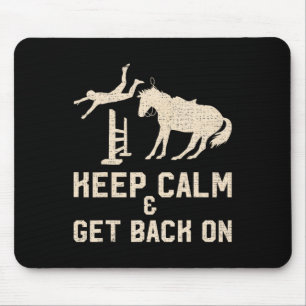 Vintage Keep Calm And Get Back On Mouse Pad