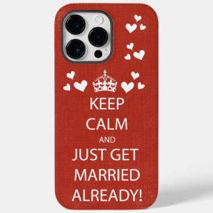 Vintage KEEP CALM  GET MARRIED Case-Mate iPhone 14 Pro Max Case