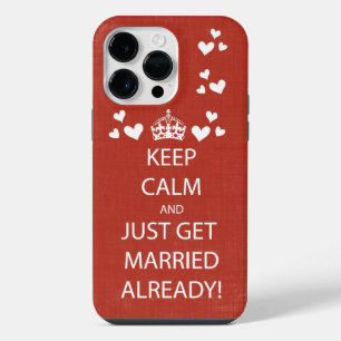 Vintage KEEP CALM GET MARRIED iPhone Case