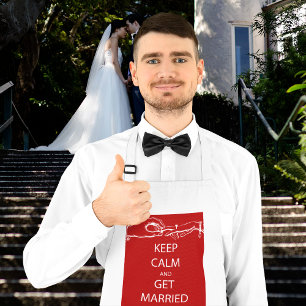 Vintage KEEP CALM GET MARRIED Standard Apron