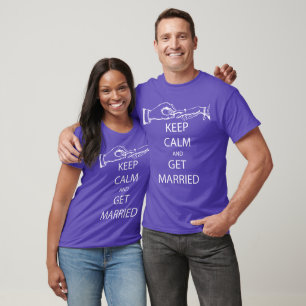 Vintage KEEP CALM  GET MARRIED T-Shirt