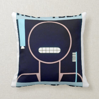Vintage Keep Your Teeth Clean FAP Poster Cushion