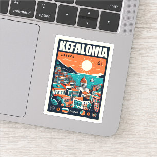 Vintage kefalonia greece travel souvenirs