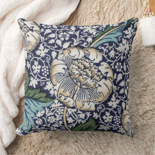 Vintage Kennet Floral Pattern by William Morris Cushion
