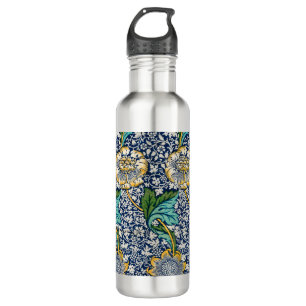 Vintage Kennet Floral William Morris art Blue 710 Ml Water Bottle