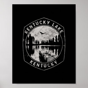 Vintage Kentucky Lake Kentucky Outdoors Vacation Poster