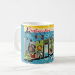 Vintage Kentucky Mug<br><div class="desc">A stunning vintage postcard greeting from Kentucky. If you prefer a different colour background on the mug it's easy to change it!</div>
