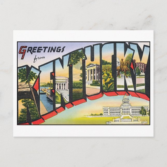 Vintage Kentucky Postcard (Front)