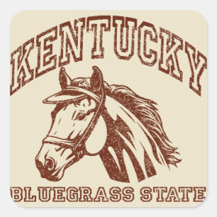 Vintage Kentucky Square Sticker