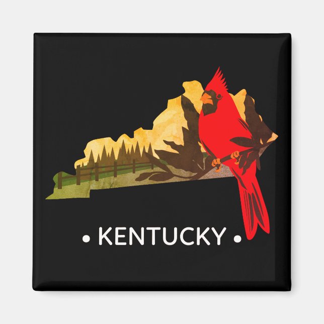 Vintage Kentucky State Magnet (Front)