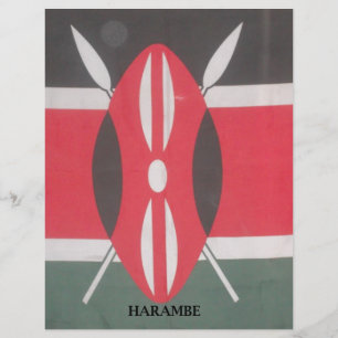 Vintage Kenya Flag Art Print