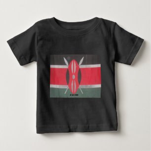 Vintage Kenya Flag Harambe Design Baby T-Shirt