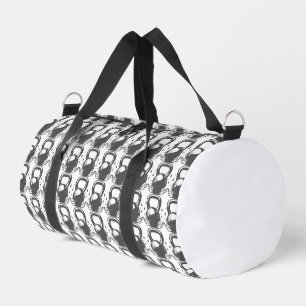 Vintage Kettlebell Laurel Wreath Gym Forest Green Duffle Bag