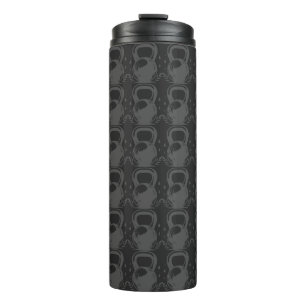 Vintage Kettlebell Laurel Wreath Gym Forest Green Thermal Tumbler