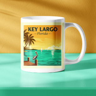 Vintage Key Largo Florida Coffee Mug