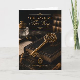 Vintage Key Thank You Card | Mentor Gratitude