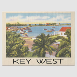 Vintage Key West Florida Harbour Tissue Paper