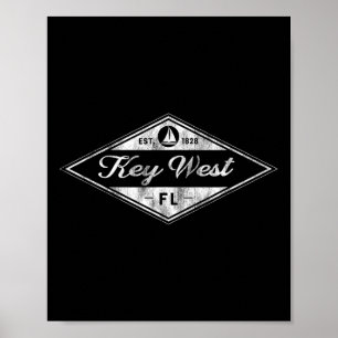 Vintage Key West Florida Keys Est 1828 Vacation So Poster
