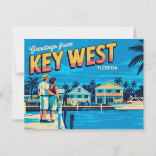 Vintage Key West Postcard Greetings from