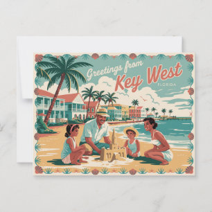 Vintage Key West Postcard Greetings from