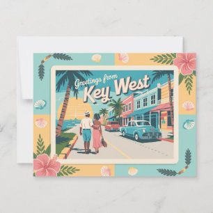 Vintage Key West Postcard Greetings from