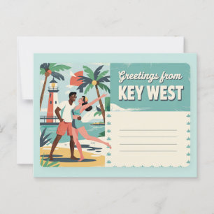 Vintage Key West Postcard Greetings from