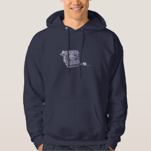 Vintage keyboard and mouse hoodie