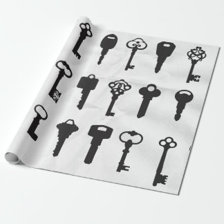 Vintage Keys Wrapping Paper