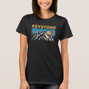 Vintage Keystone Colorado Retro Mountain Ski Souve T-Shirt