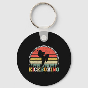Vintage Kickboxer Fighter Kickboxing Mma Martial A Key Ring