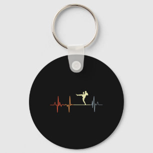 Vintage Kickboxing Heartbeat Kickboxer Heart Rate  Key Ring