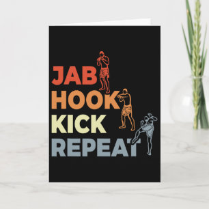 Vintage Kickboxing Terms Kickboxing Enthusiast Mar Card