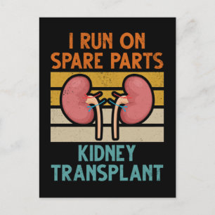 Vintage Kidney Transplant Spare Parts Postcard