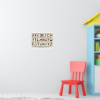 Vintage Kids Alphabet Letters ABC